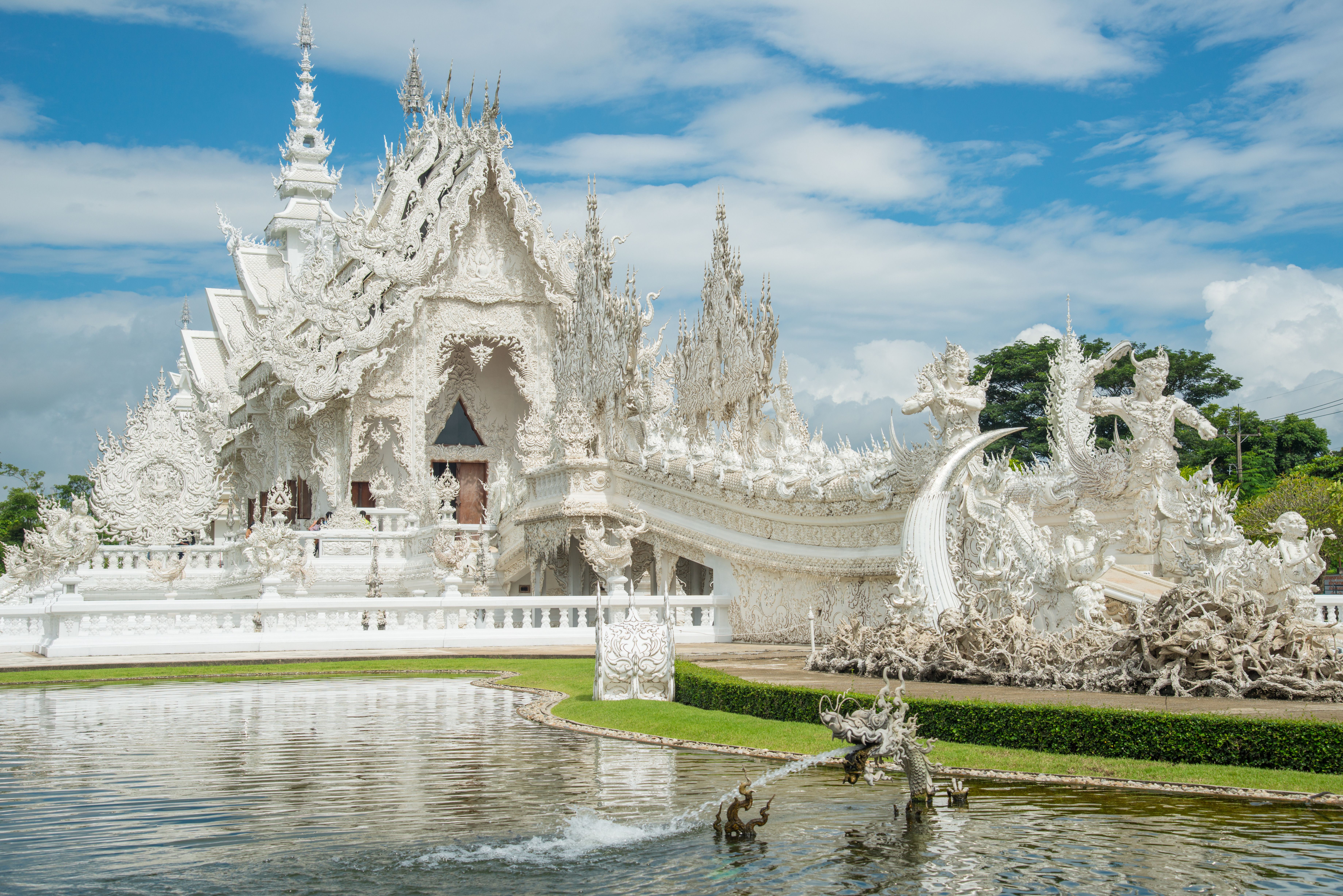 White temple in Chiang Rai